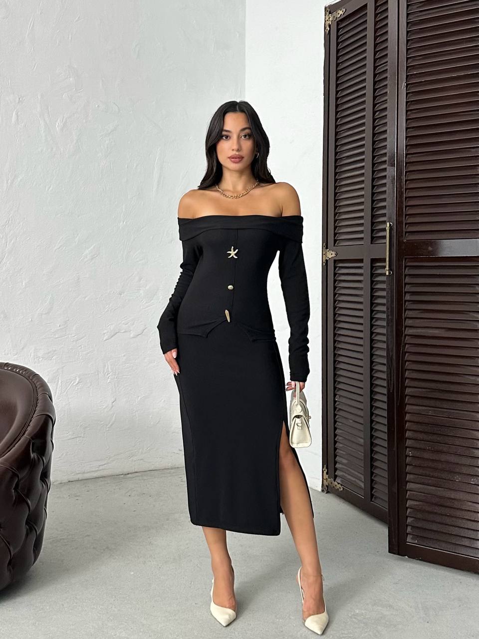 Off-Shoulder Two-Piece Set