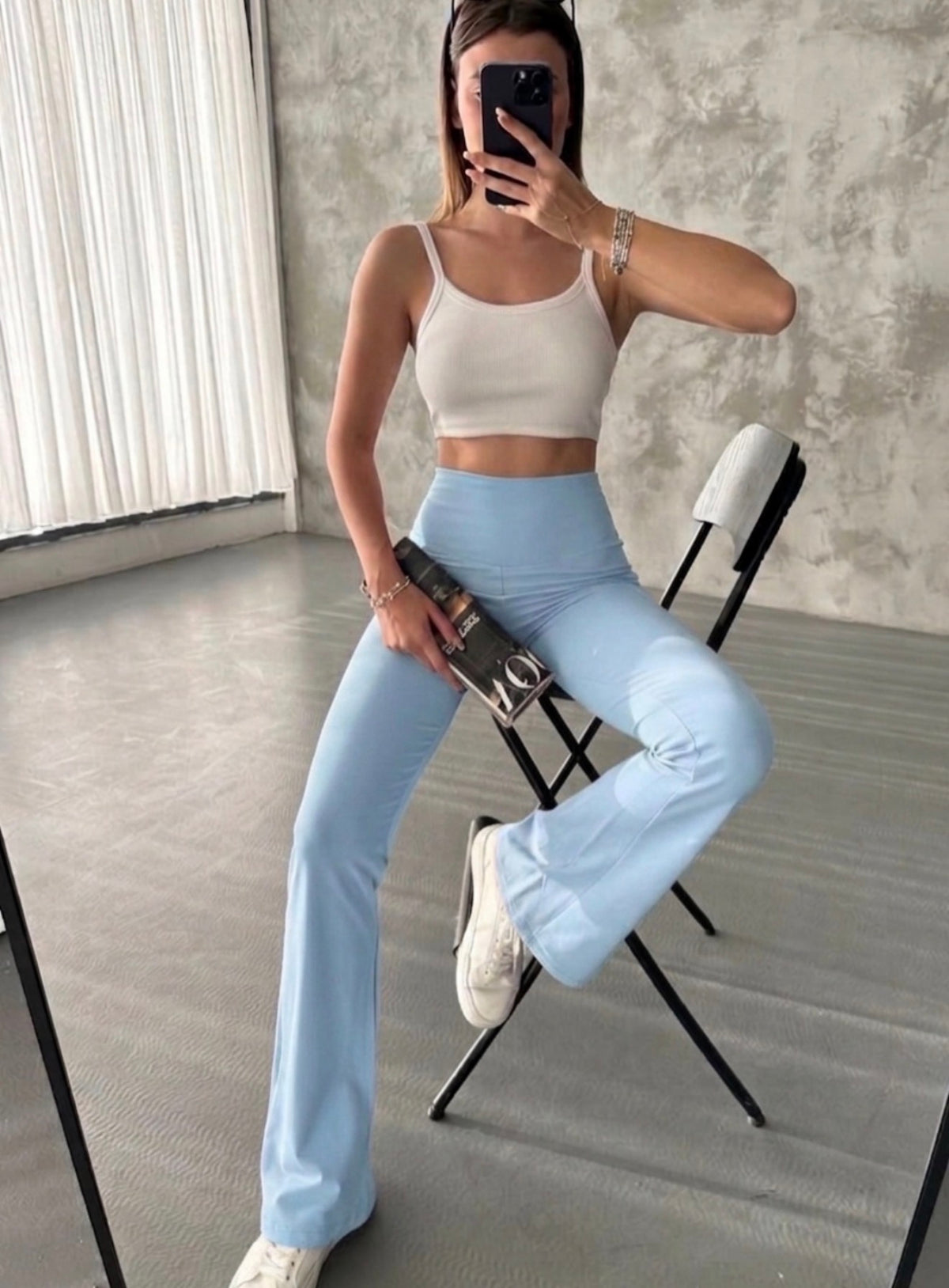 Oysho High-Waist Flared Lounge Pants