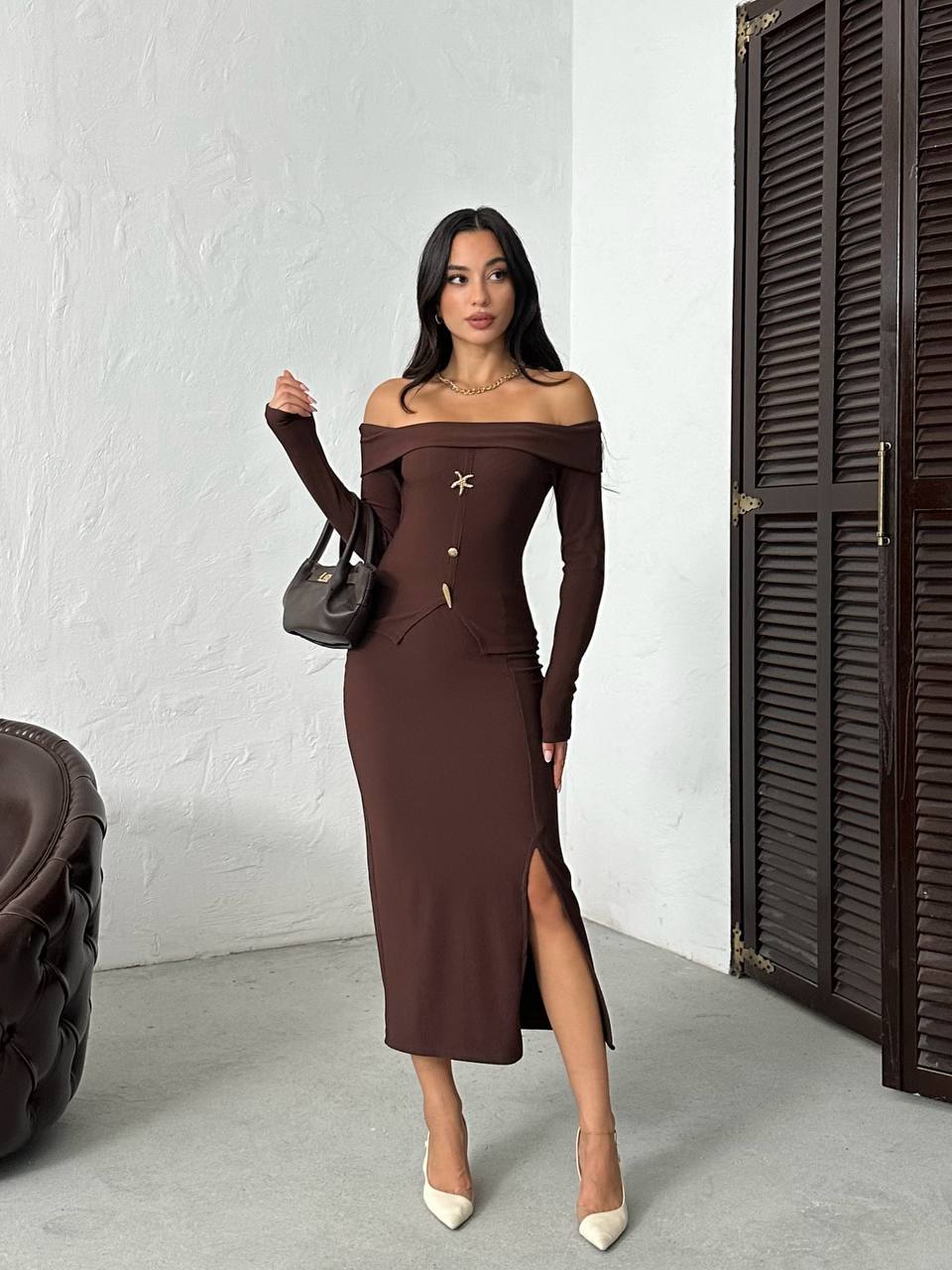 Off-Shoulder Two-Piece Set