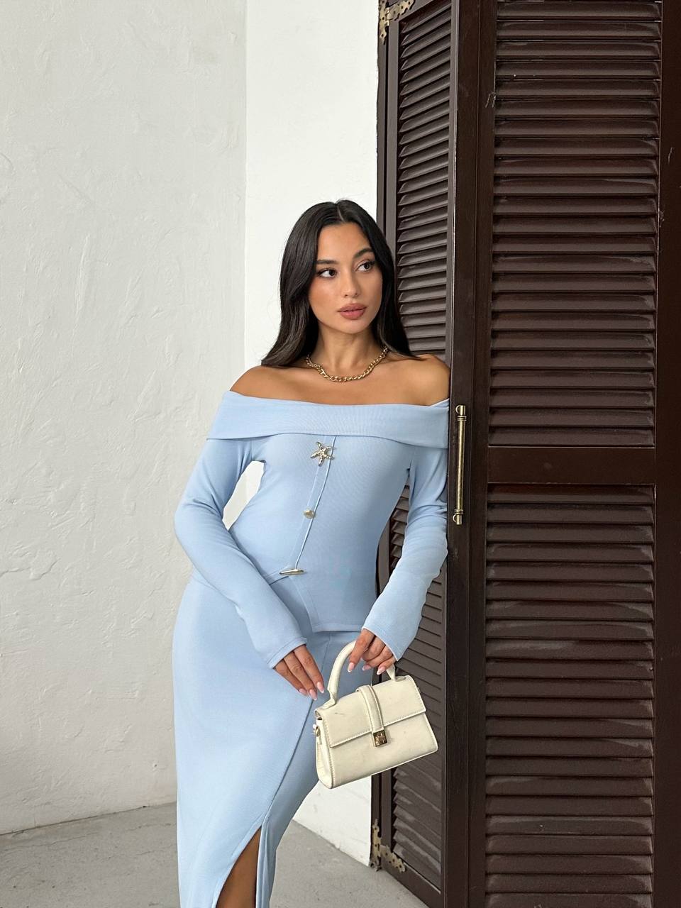 Off-Shoulder Two-Piece Set