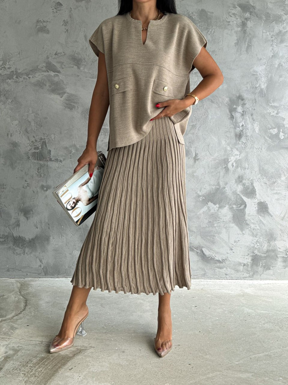 Premium Pleated Set